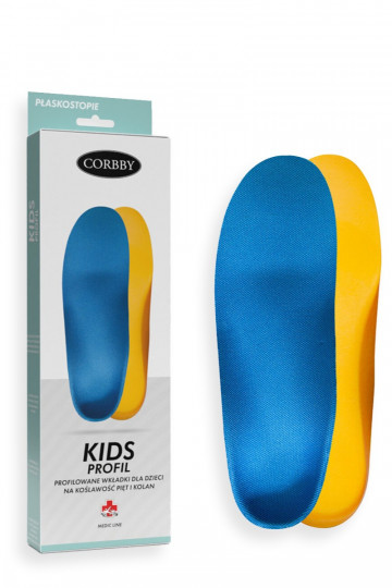 CORBBY KIDS PROFIL profiled insoles for children with heel and knee correction