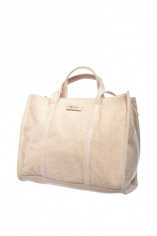 Zip Shopper Bag Big Star RR574073 Beige