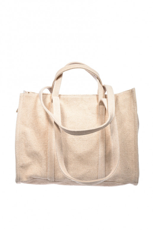 Zip Shopper Bag Big Star RR574073 Beige