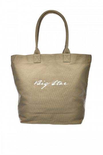Fabric Shopper Bag Big Star RR574235 Dark Beige 2