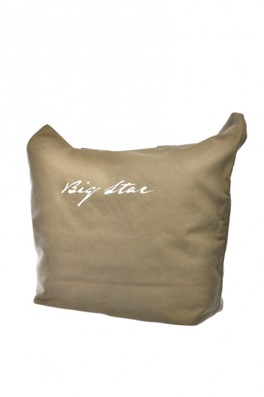 Fabric Shopper Bag Big Star RR574235 Dark Beige