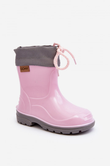 Kids' pink rubber boots GoKids KIMMY 951