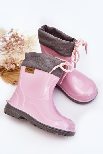Kids' pink rubber boots GoKids KIMMY 951 2