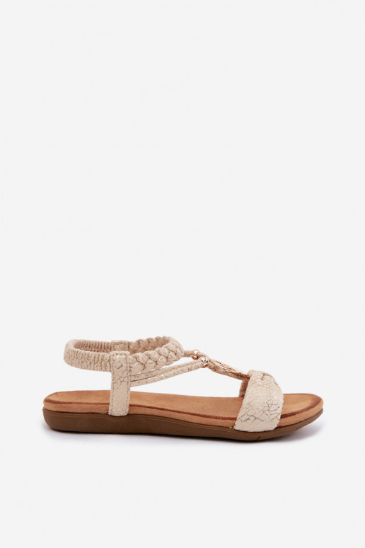 Women's Flat Gold Sandals Artiker 58C0628