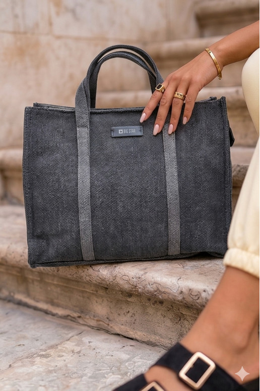 Shopper bag Big Star RR574072 graphite