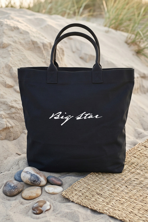 Fabric handbag/shopper Big Star RR574239 black