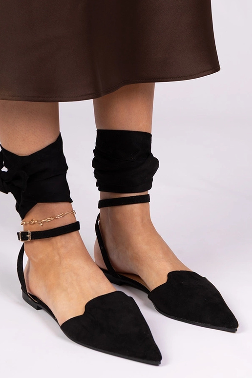 Black flat heel mules Mella