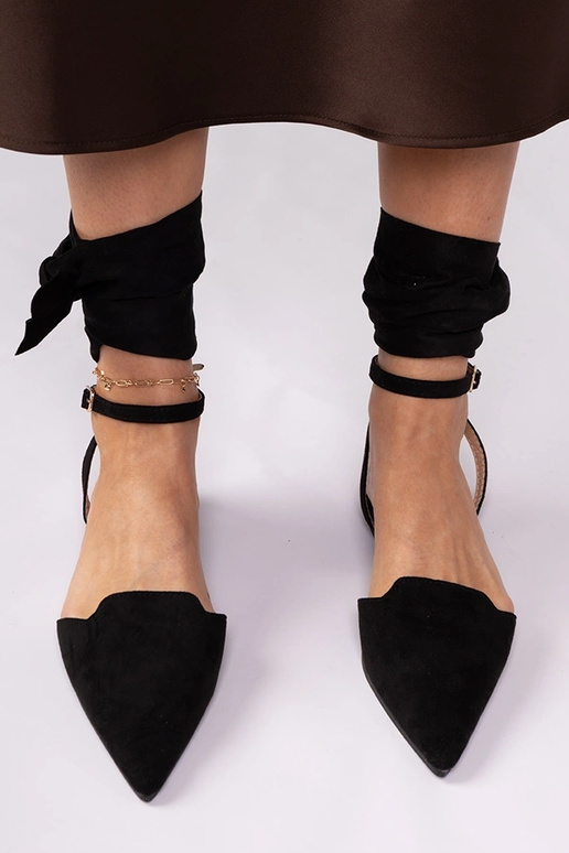 Black flat heel mules Mella