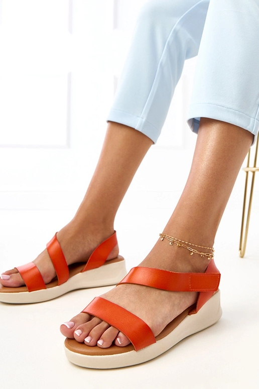 Dark blue low platform sandals Verkado