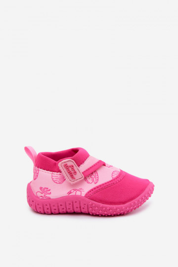 Pink children's shoes with sticky fasteners PROINATER PRO-26-48-101B 2