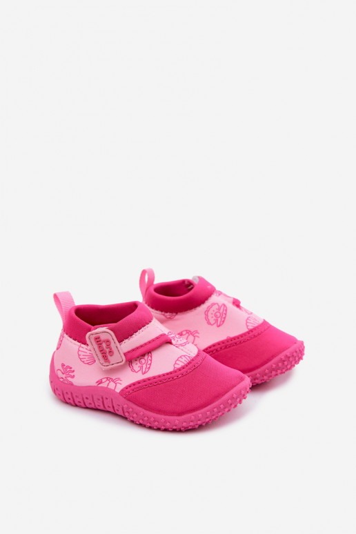 Różowe dziecięce buty z klejącymi zapięciami PROINATER PRO-26-48-101B
