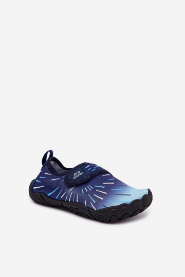Ciemnoniebieskie dziecięce buty z klejącymi zapięciami PROINATER PRO-26-48-102K