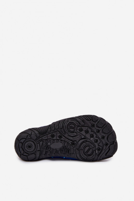 Dark blue children's shoes with sticky fasteners PROINATER PRO-26-48-102K