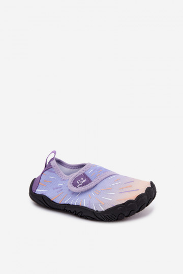 Fioletowe dziecięce buty z klejącymi zapięciami PROINATER PRO-26-48-103K
