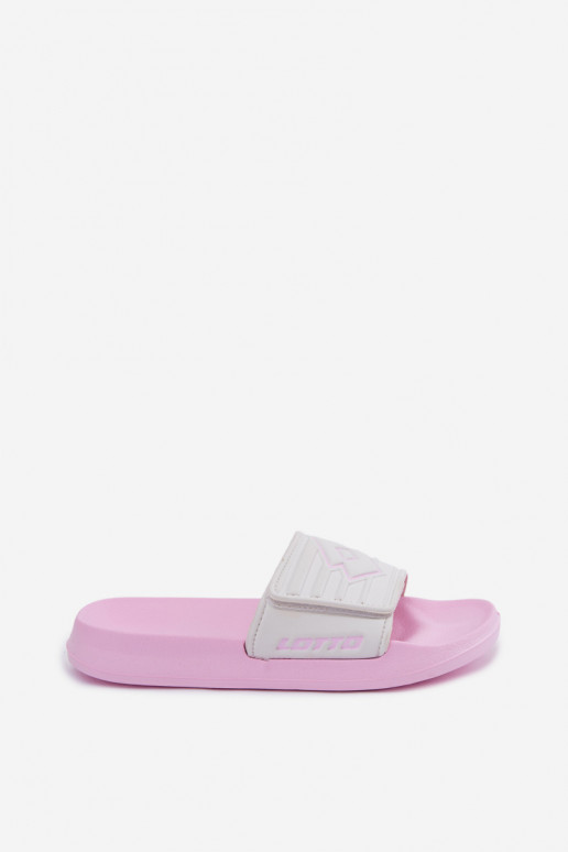 Pink-white women's slippers LOTTO FLYDE 2400941U-4110