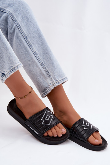 Czarne unisex klapki LOTTO FLYDE 2400940U-1110