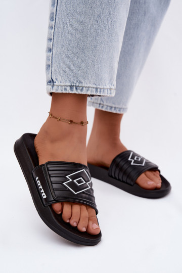 Black unisex slippers LOTTO FLYDE 2400940U-1110 2