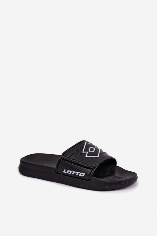 Black unisex slippers LOTTO FLYDE 2400940U-1110