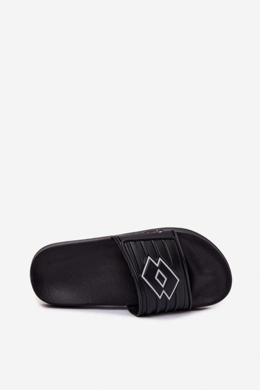 Black unisex slippers LOTTO FLYDE 2400940U-1110