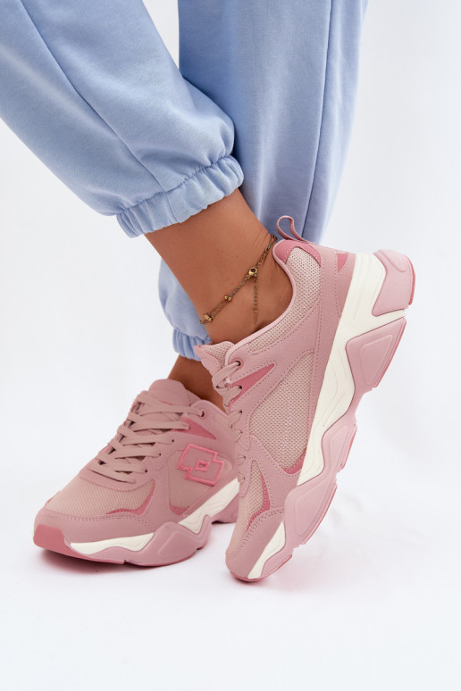 Men's sneakers LOTTO INANY 2401530 pink color