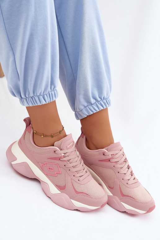 Men's sneakers LOTTO INANY 2401530 pink color