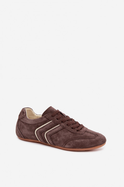 Męskie sneakersy z sztucznego zamszu Sombra w kolorze czekoladowym