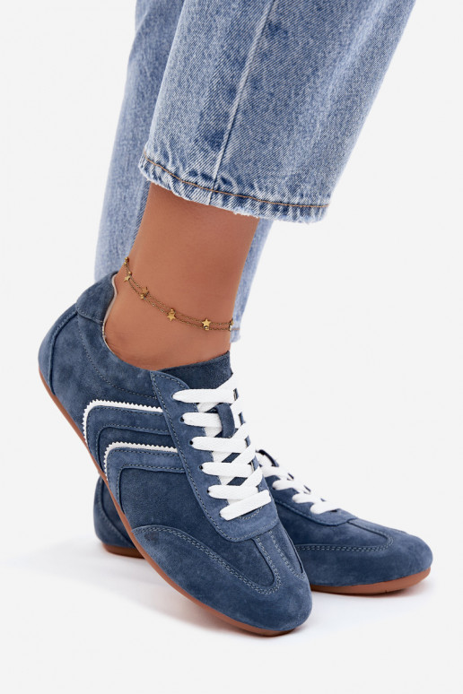 Męskie sneakersy z sztucznego zamszu Sombra w kolorze niebieskim