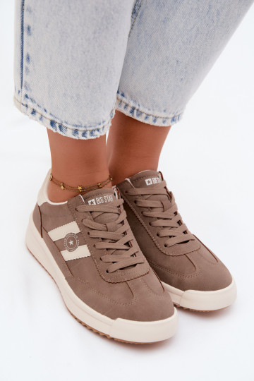 Sport shoes for women Big Star UU274025 in sand color