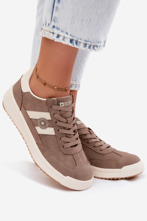 Sport shoes for women Big Star UU274025 in sand color