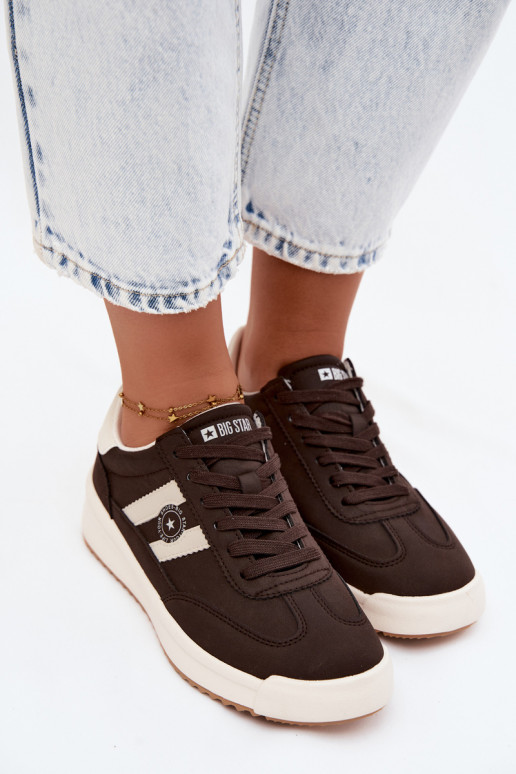 Sport shoes for women Big Star UU274024 in chocolate color