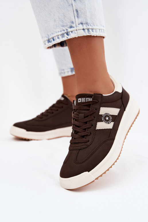 Buty sportowe dla kobiet Big Star UU274024 w kolorze czekoladowym