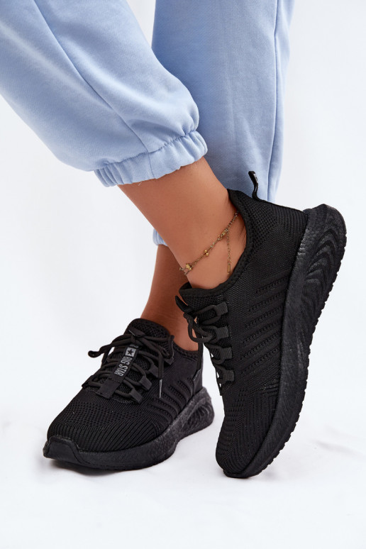 Buty sportowe wsuwane dla kobiet Big Star UU274057 w kolorze czarnym