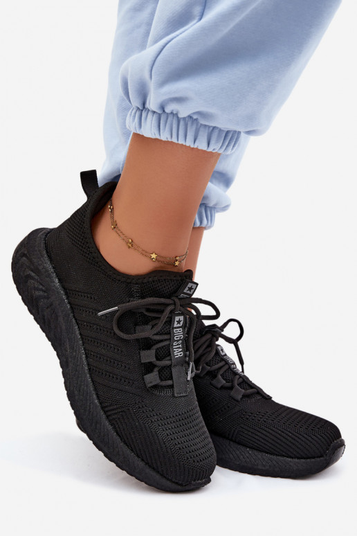 Buty sportowe wsuwane dla kobiet Big Star UU274057 w kolorze czarnym