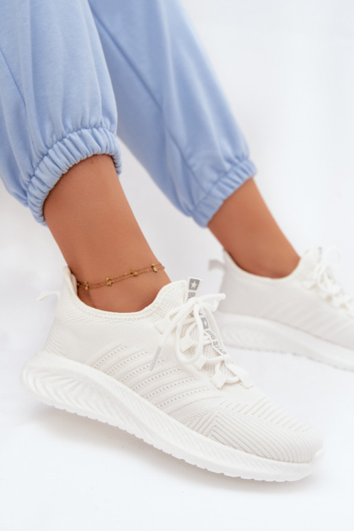 Slip-on sports shoes for women Big Star UU274056 in white color
