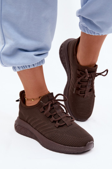 Buty sportowe wsuwane dla kobiet Big Star UU274055 w kolorze czekoladowym