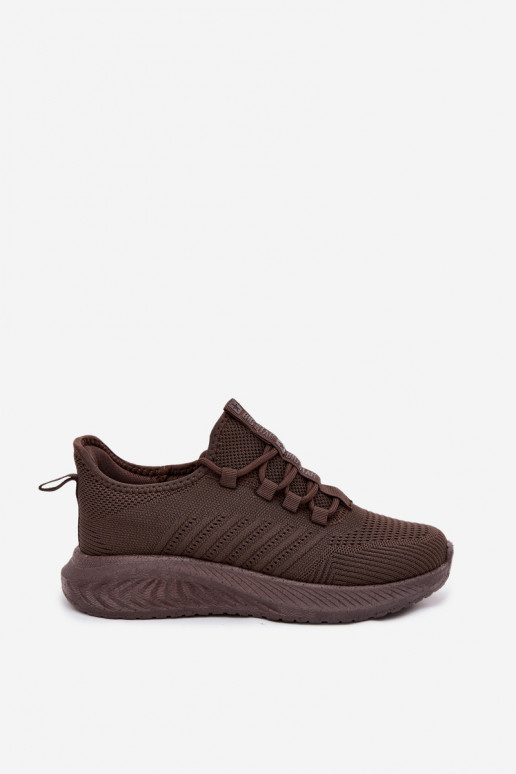 Slip-on sports shoes for women Big Star UU274055 in chocolate color