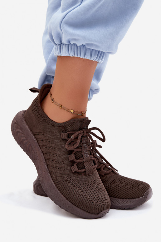 Buty sportowe wsuwane dla kobiet Big Star UU274055 w kolorze czekoladowym