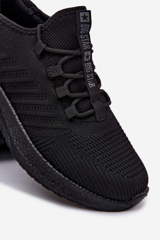 Black men's sports shoes Big Star UU174003