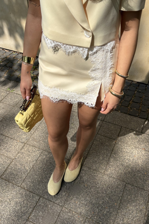Yellow faux suede ballerinas Camdena