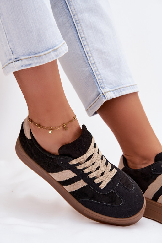 Black sports shoes with platform Giselia