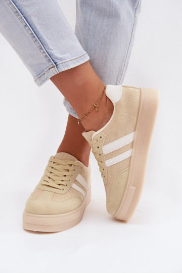 Yellow sports shoes with platform Giselia