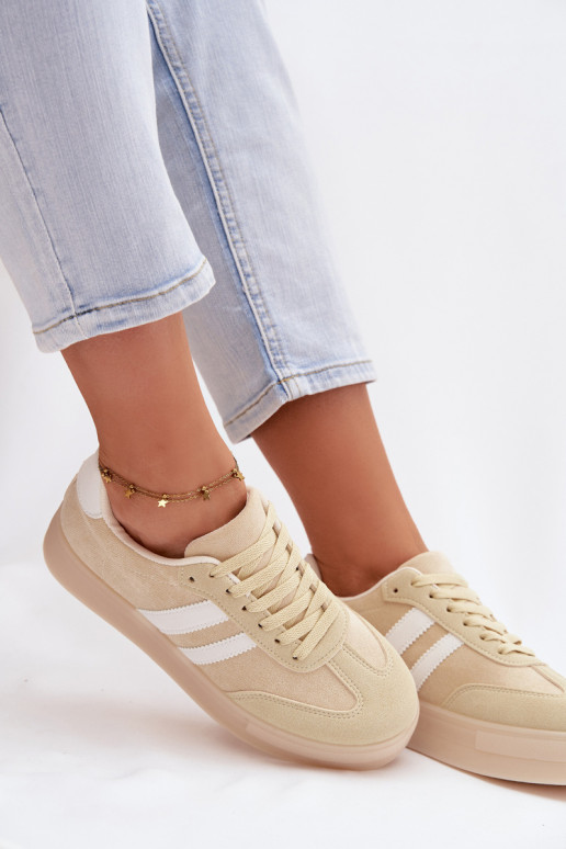Yellow sports shoes with platform Giselia