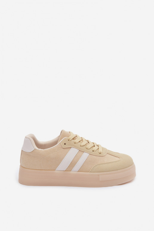 Yellow sports shoes with platform Giselia