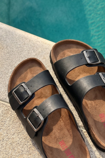 Lightweight Men Sandals With Buckles Eco Leather Big Star NN174531 Black