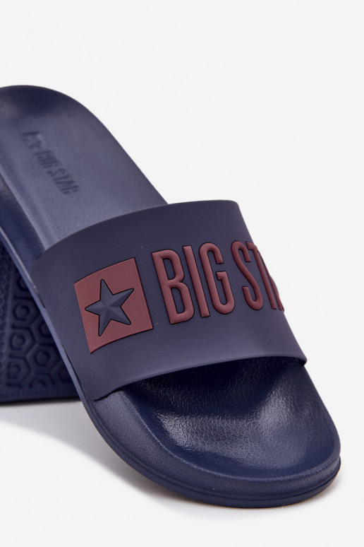 Klapki Męskie Big Star SS174361 Granatowe