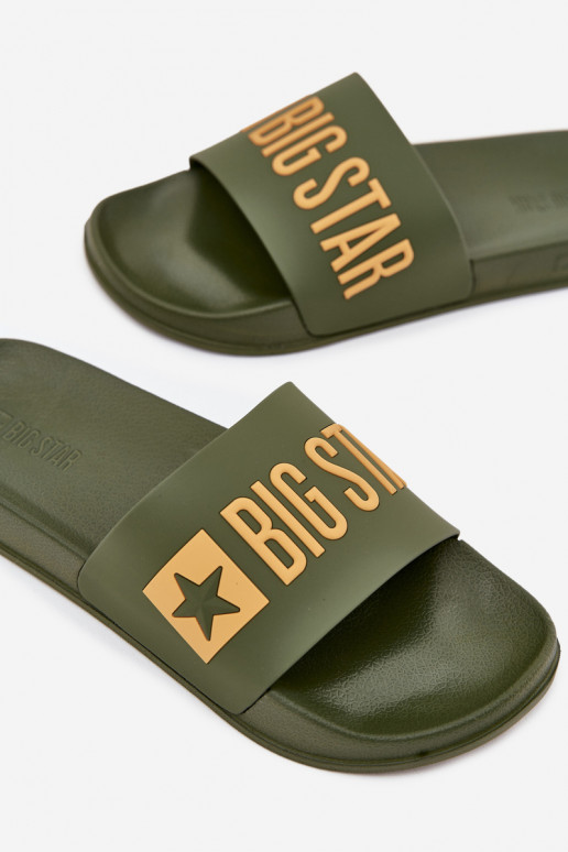 Klapki Męskie Big Star SS174360 Zielone