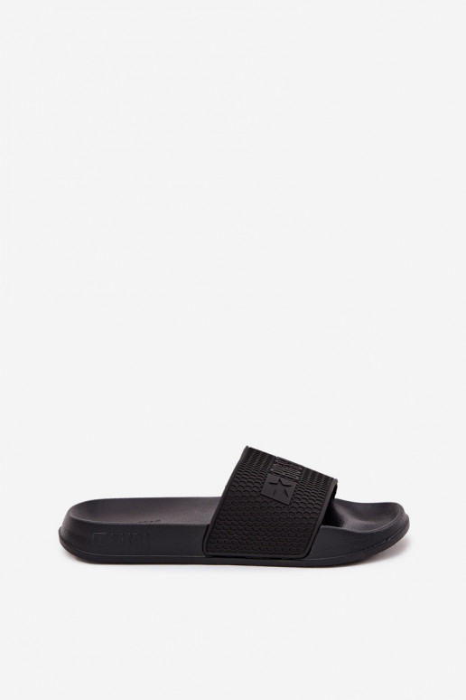 Men's Slippers On Foam Sole Big Star SS174356 Black