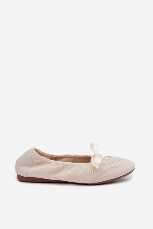 Ivory sportowe baleriny z modnymi detalami Peonia