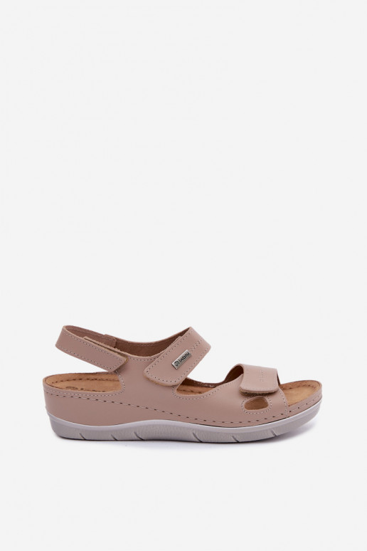 Brązowe damskie sandały Inblu