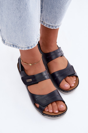 Dark blue women's sandals Inblu